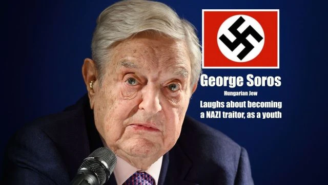 ⁣George Soros: Hungarian Jew - Laughs about becoming a NAZI traitor as a youth