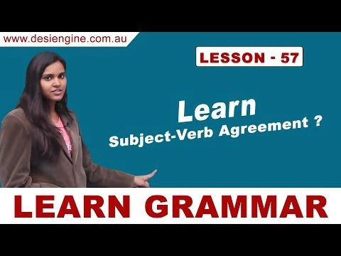 Lesson - 57 Learn Subject-Verb Agreement ? | Learn English Grammar | Desi Engine India