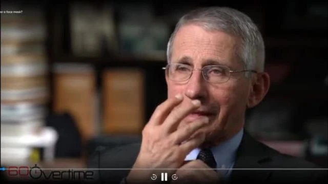 Dr Fauci on 60 Minutes - You Dont Need A Mask