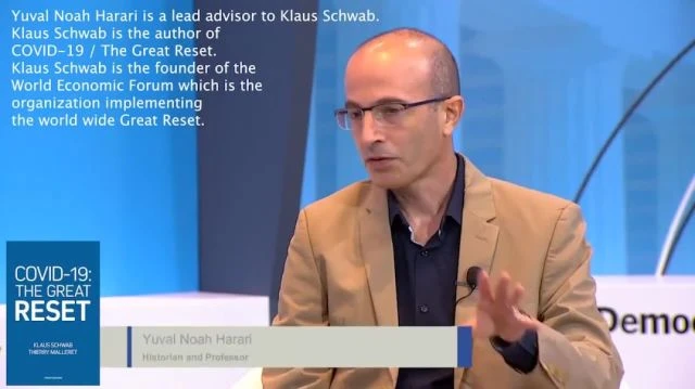 Yuval Noah Harari is Klaus Anal Schwab’s gay transhumanist lapdog and a POS  He wants people surveilled “unde