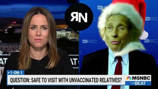 Fauci - The Unvaxxed are Uninvited at Christmas - SEND THEM COAL! - Insanity!