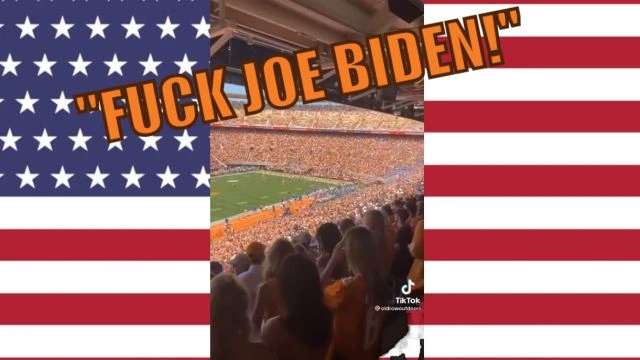 Tennessee has a message for Taliban Joe! Whole stadium chants FUCK JOE BIDEN!