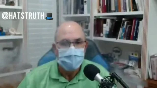 Dr Ted Noel tests face muzzles