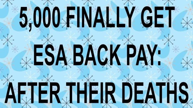 ESA refunds finally given to claimants but 5000 has subsequently died while waiting [YT UPLOAD]