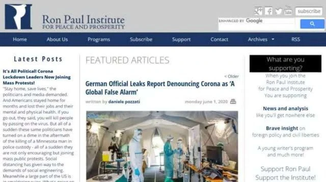 German Official Leaks Report Denouncing Corona as A Global False Alarm