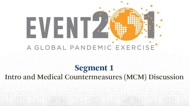 Event 201 Pandemic Exercise Highlights Reel