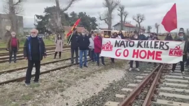 Greece: Protesters Block NATO Armaments Bound for Ukraine