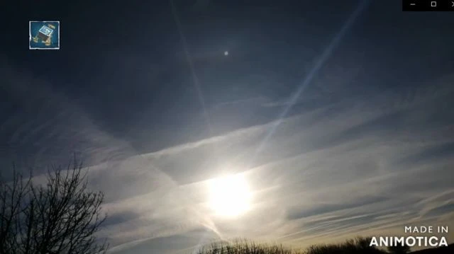 Chemtrails 10th April 22 - Today - 8am - Somerset UK