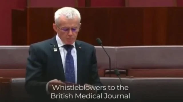 Australian Senator Malcolm Roberts dropping truth bombs all over parliament