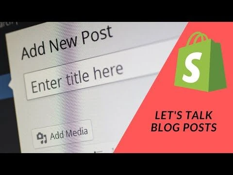 Shopify Tutorial:  How to create a Shopify Store Pt 6-  Create Blog Posts For Your New Store