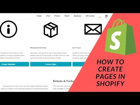 Shopify Tutorial  How To Start a Profitable eCommerce Store  Part 7   Create  Pages