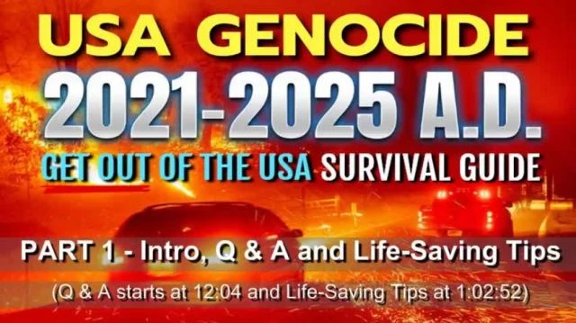 FRIENDS OF DAVID GOLDBERG: USA GENOCIDE 2021-2025 AD - SURVIVAL GUIDE FOR PROJECT ZYPHR - PART 1