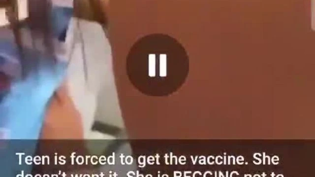 CHILD BEING MEDICALLY RAPED Forced Vaxx