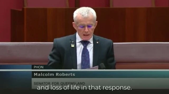 Queensland Senator Malcom Roberts exposes the injection injury and death asking the question