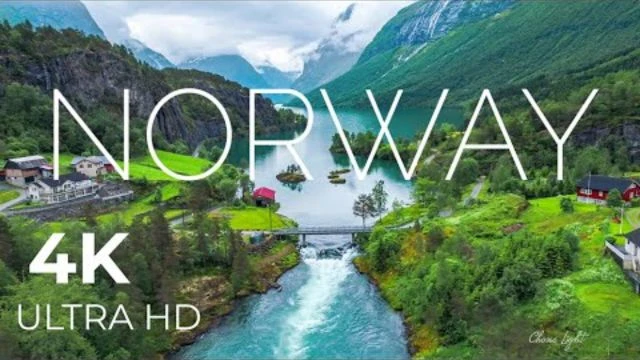 Norway AMAZING Beautiful Nature with Relaxing Music and sound 4k Ultra HD | Relaxation film