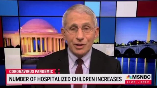 FAUCI NOW ADMITS THAT KIDS IN THE HOSPITAL THAT ARE COUNTED AS COVID COULD JUST HAVE A BROKEN LEG