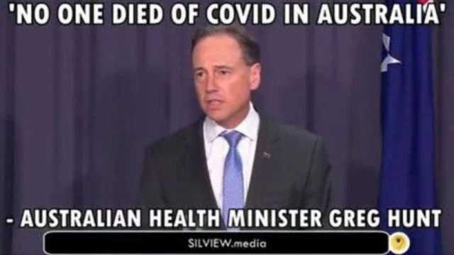 Australian MP: No People Who Have Caught COVID In Australia And Passed Away