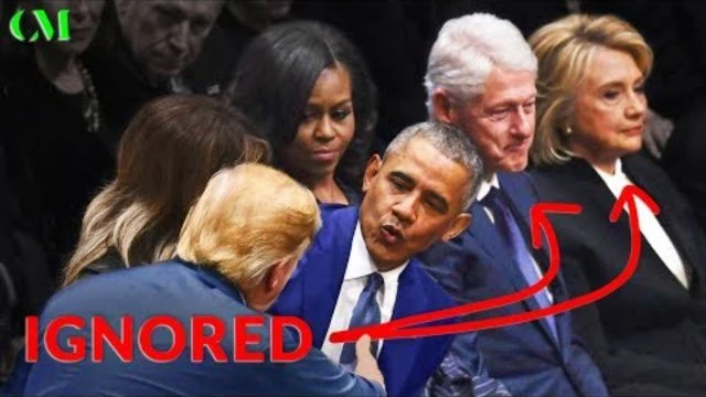 Trump at The Bush Funeral – Here’s What REALLY Happened