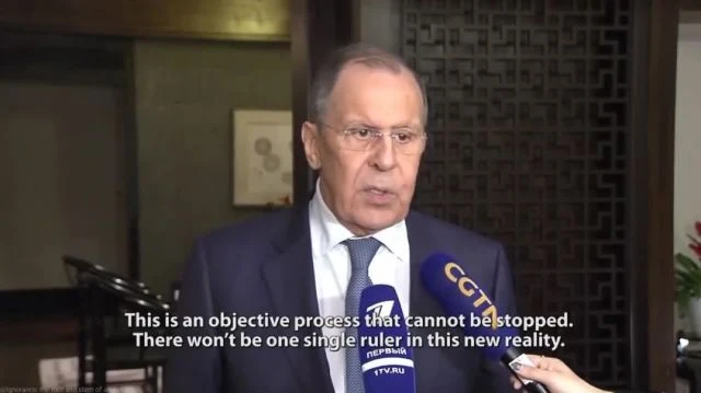 As Russia continues its financial power moves Russian FM Lavrov says the following