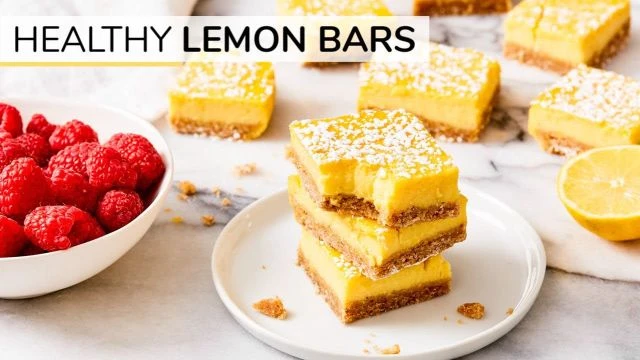 LEMON BARS | easy healthy recipe