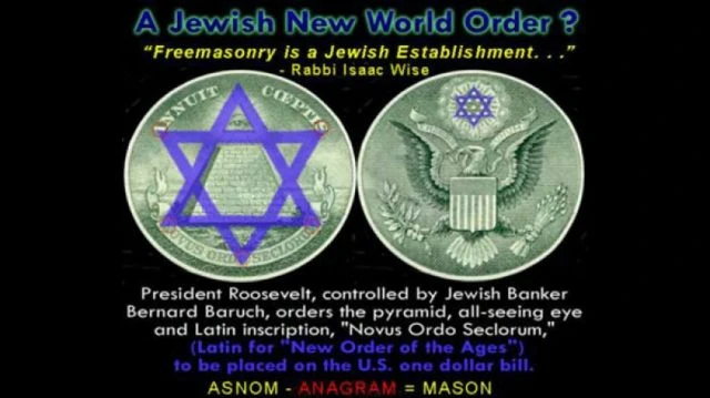 Jew World Order Dollar Bill - Pyramid And All Seeing Eye