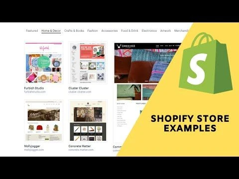 Shopify Overview:   See Some store examples for you to get inspiration for your own eCommerce store