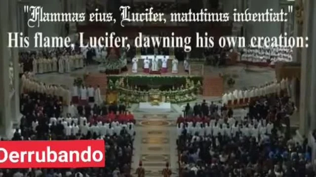 Pope Francis gives a Satanic mass to welcome the Anti-Christ