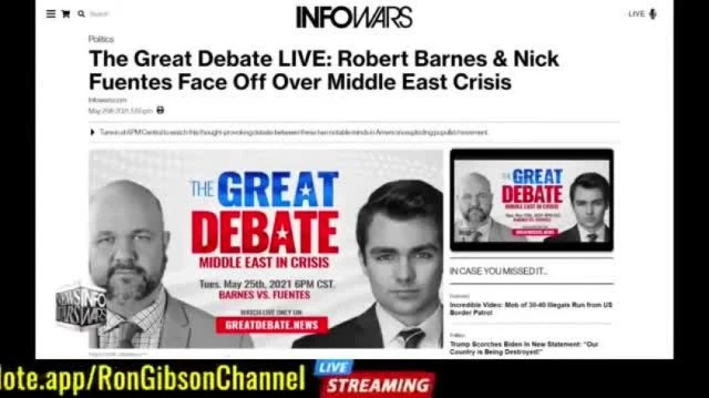 THE GREAT DEBATE: ROBERT BARNES & NICK FUENTES FACE OFF OVER MIDDLE EAST CRISIS