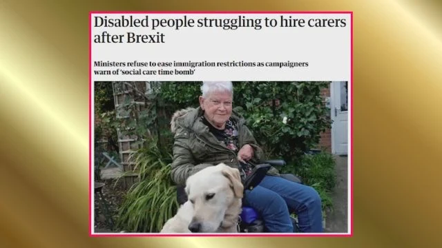 Brexit blamed for lack of carers  [YT UPLOAD]