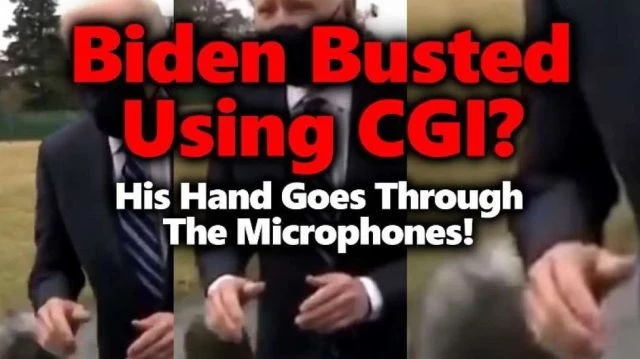 ⁣CGI Joe? Was Biden just Caught using Green Screen to Fake Media Encounter?