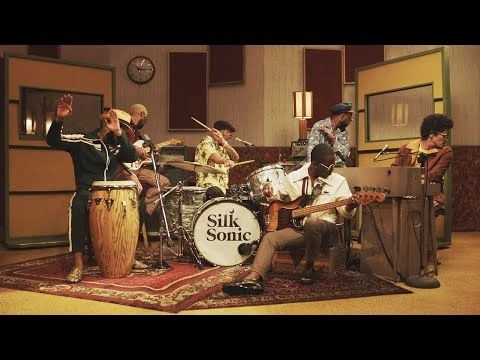 Bruno Mars Anderson Paak Silk Sonic - Leave the Door Open [Official Video]