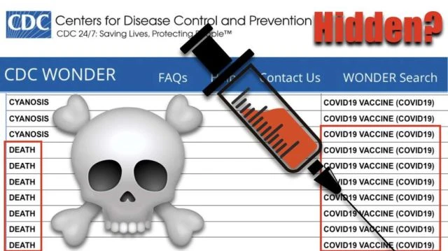 Hidden vaccination death list by CDC