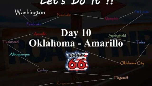 American Road Trip Route 66 Day 10 Oklahoma to Amarillo