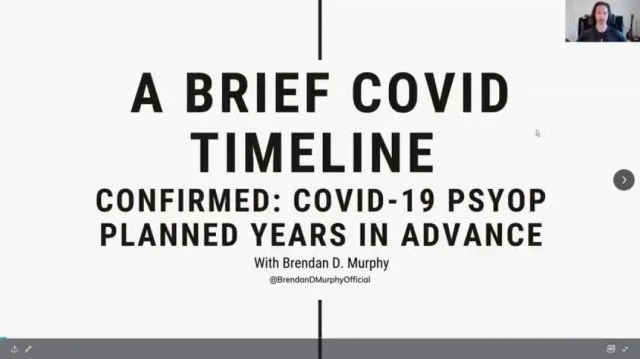 TRUTHIVERSE - 100% PROOF COVID-19 WAS PLANNED YEARS IN ADVANCE WITH BRENDAN D MURPHY