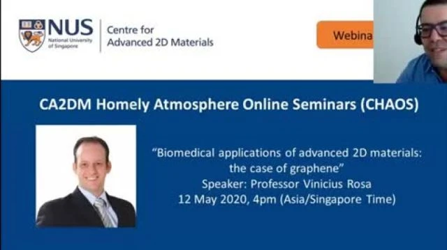 Biomedical applications of advanced 2D materials the case of graphene by Professor V Rosa