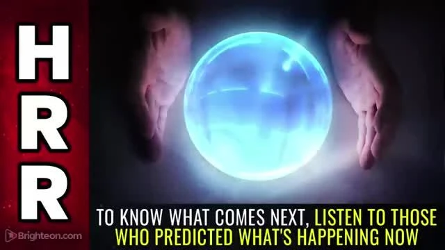 To know what comes NEXT listen to those who predicted whats happening NOW