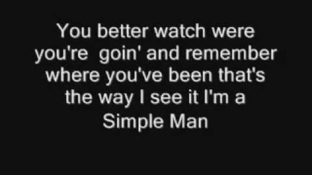 Simple Man lyrics