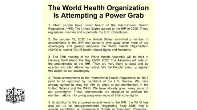 Pandemic Treaty to Give Global Medical Tyranny Control to UN