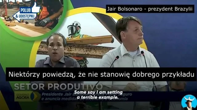 Brazilian President Jair Bolsonaro (English & Polish subs/polskie napisy)