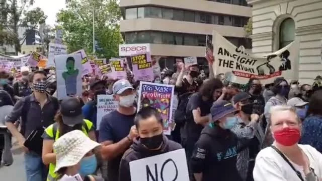 THE LOWEST FORM OF LIFE IN ALL THE PLANET: 2021 AUSTRALIAN PRO GOVERNMENT ANTIFA