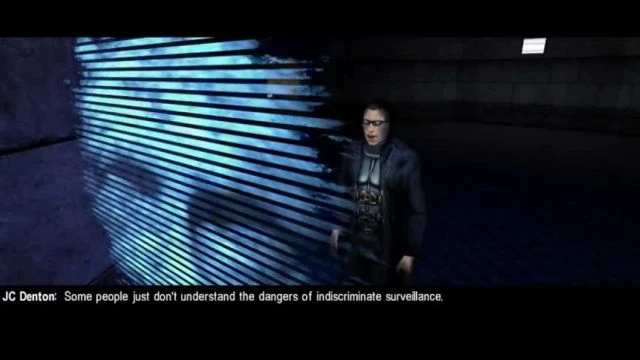 VIDEO GAME - Hidden Message! - Deus Ex dropping red pills (truth)