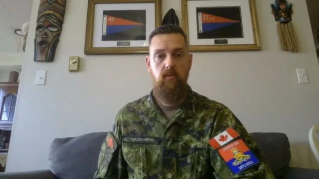 Canadian Army Major Stephen Chledowski breaks ranks and spills