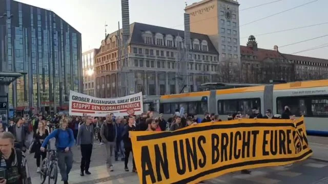 Montagsdemo in Leipzig