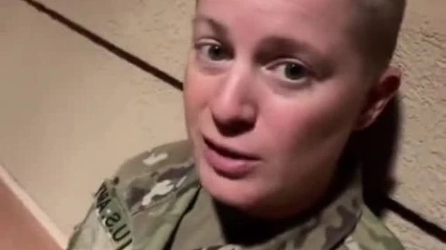 US army SSGT Cindy Bronson filmed herself threatening the American people!