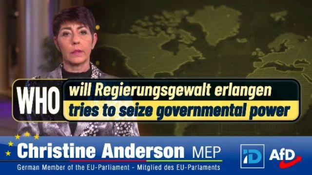 Christine Anderson MEP | WHO tries to seize governmental power