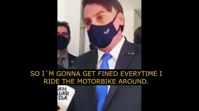 Bolsonaro destroys scumbag pro mask media