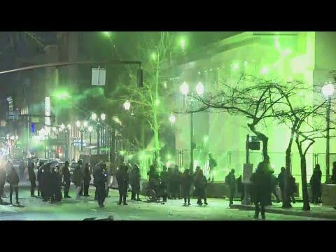 Riot declared: Protesters break windows set fires in downtown Portland