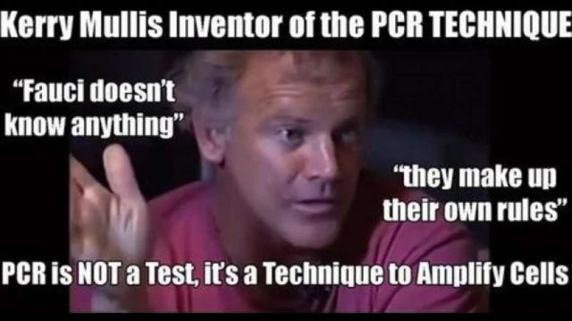 Kary Mullis PCR TECHNIQUE Inventor: People Are Misinterpreting It It Is NOT For Diagnostics