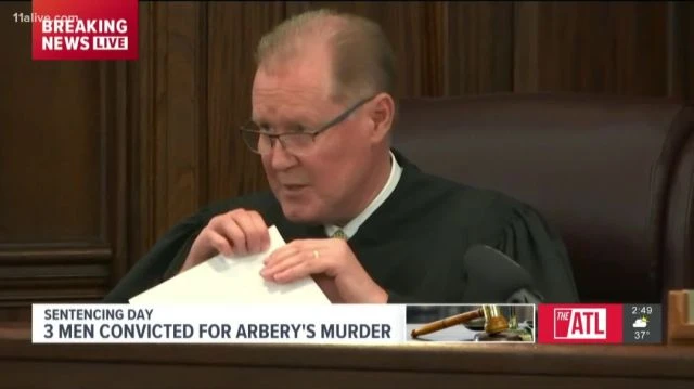 Ahmaud Arbery | Judge Timothy R Walmsley takes moment of silence