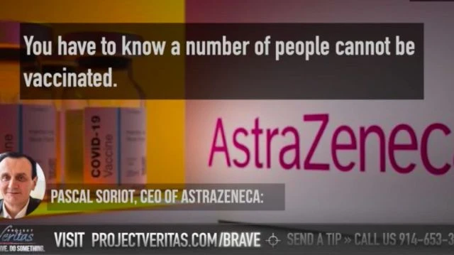 Recording of AstraZeneca CEO Pascal Soriot ‘Millions of [Immunocompromised] People Can’t Be Vaxxed